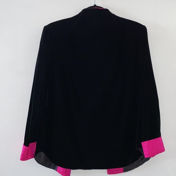 Suede Chinese Blazer Jacket - Picture 2 of 4